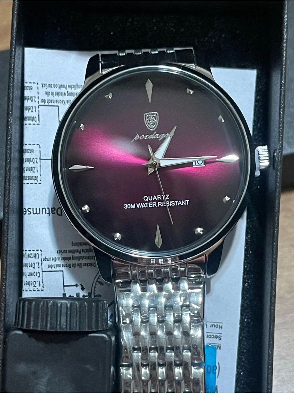 Men's Casual Business Waterproof Calendar Luminous Top Brand Luxury Quartz Watch